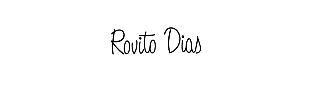 Angelique-Rose-font-FFP is a professional signature style that is perfect for those who want to add a touch of class to their signature. It is also a great choice for those who want to make their signature more unique. Get Rovito Dias name to fancy signature for free. Rovito Dias signature style 5 images and pictures png