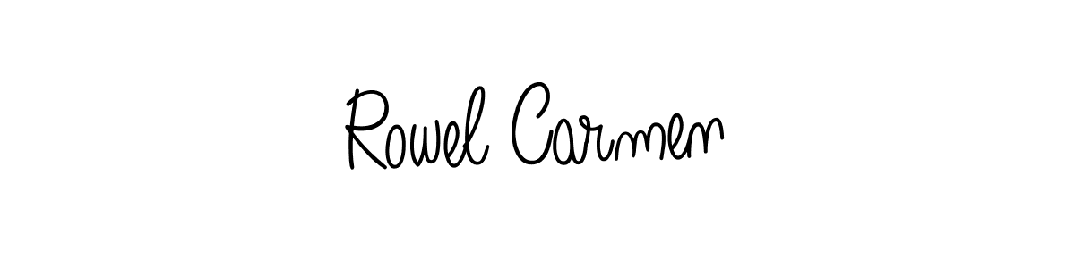 Make a beautiful signature design for name Rowel Carmen. Use this online signature maker to create a handwritten signature for free. Rowel Carmen signature style 5 images and pictures png
