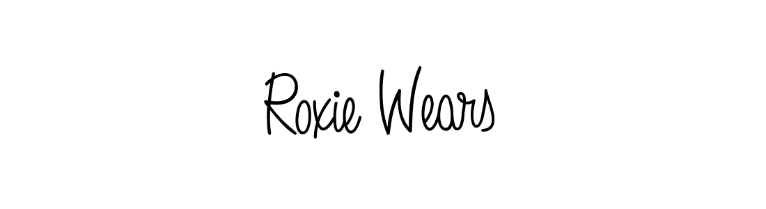How to Draw Roxie Wears signature style? Angelique-Rose-font-FFP is a latest design signature styles for name Roxie Wears. Roxie Wears signature style 5 images and pictures png