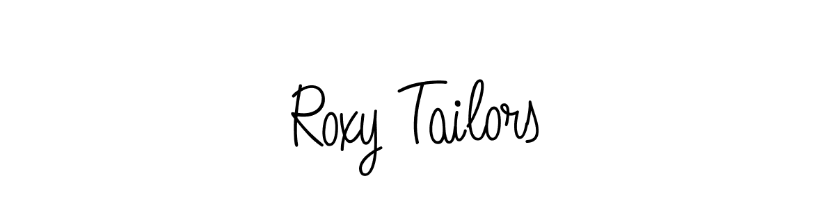 Roxy Tailors stylish signature style. Best Handwritten Sign (Angelique-Rose-font-FFP) for my name. Handwritten Signature Collection Ideas for my name Roxy Tailors. Roxy Tailors signature style 5 images and pictures png