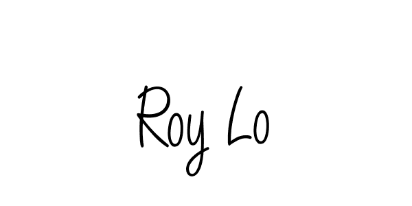 Design your own signature with our free online signature maker. With this signature software, you can create a handwritten (Angelique-Rose-font-FFP) signature for name Roy Lo. Roy Lo signature style 5 images and pictures png
