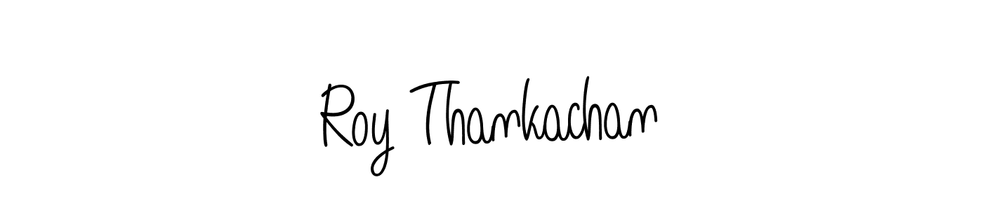 Once you've used our free online signature maker to create your best signature Angelique-Rose-font-FFP style, it's time to enjoy all of the benefits that Roy Thankachan name signing documents. Roy Thankachan signature style 5 images and pictures png