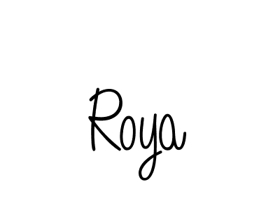 Roya stylish signature style. Best Handwritten Sign (Angelique-Rose-font-FFP) for my name. Handwritten Signature Collection Ideas for my name Roya. Roya signature style 5 images and pictures png