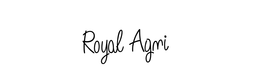 Royal Agni stylish signature style. Best Handwritten Sign (Angelique-Rose-font-FFP) for my name. Handwritten Signature Collection Ideas for my name Royal Agni. Royal Agni signature style 5 images and pictures png