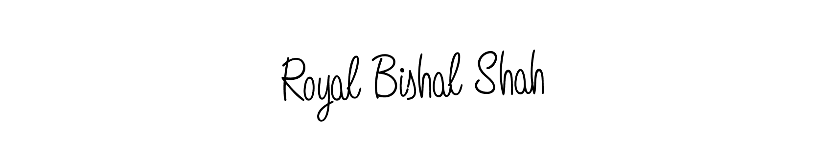 Create a beautiful signature design for name Royal Bishal Shah. With this signature (Angelique-Rose-font-FFP) fonts, you can make a handwritten signature for free. Royal Bishal Shah signature style 5 images and pictures png