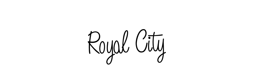 Make a beautiful signature design for name Royal City. With this signature (Angelique-Rose-font-FFP) style, you can create a handwritten signature for free. Royal City signature style 5 images and pictures png