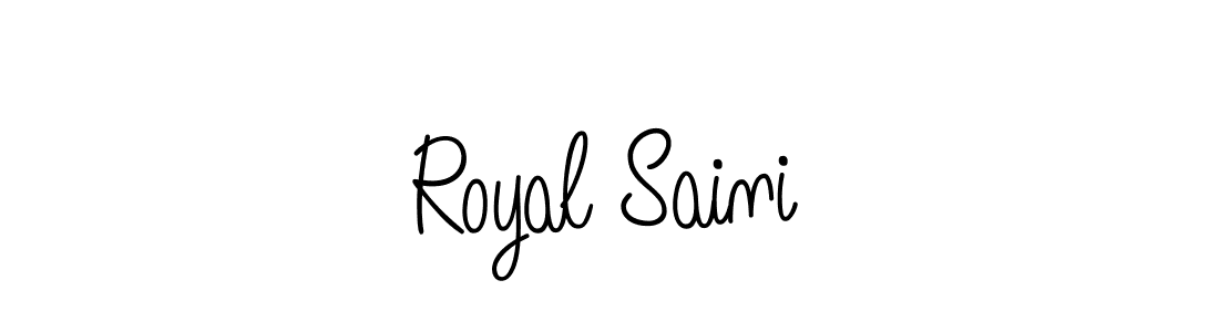 Also we have Royal Saini name is the best signature style. Create professional handwritten signature collection using Angelique-Rose-font-FFP autograph style. Royal Saini signature style 5 images and pictures png