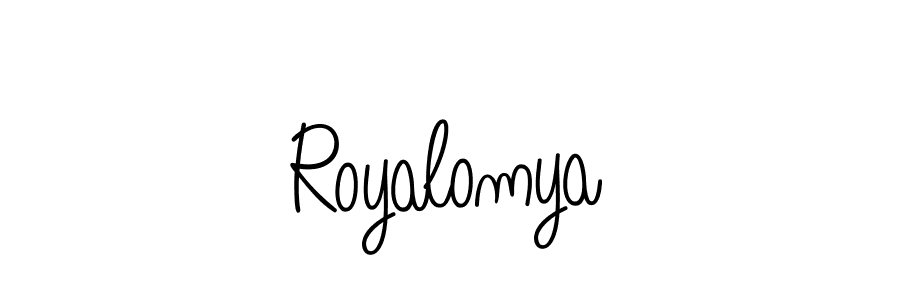 Also we have Royalomya name is the best signature style. Create professional handwritten signature collection using Angelique-Rose-font-FFP autograph style. Royalomya signature style 5 images and pictures png