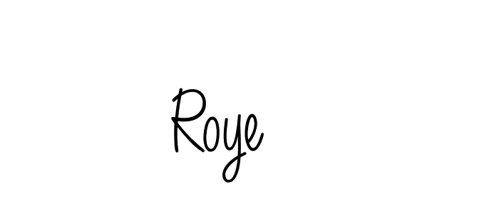 Design your own signature with our free online signature maker. With this signature software, you can create a handwritten (Angelique-Rose-font-FFP) signature for name Roye   . Roye    signature style 5 images and pictures png