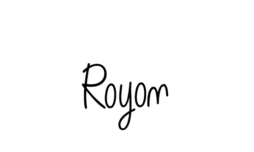 Also we have Royon name is the best signature style. Create professional handwritten signature collection using Angelique-Rose-font-FFP autograph style. Royon signature style 5 images and pictures png