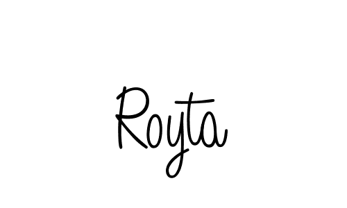 How to make Royta signature? Angelique-Rose-font-FFP is a professional autograph style. Create handwritten signature for Royta name. Royta signature style 5 images and pictures png