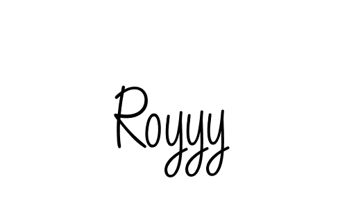 How to Draw Royyy signature style? Angelique-Rose-font-FFP is a latest design signature styles for name Royyy. Royyy signature style 5 images and pictures png