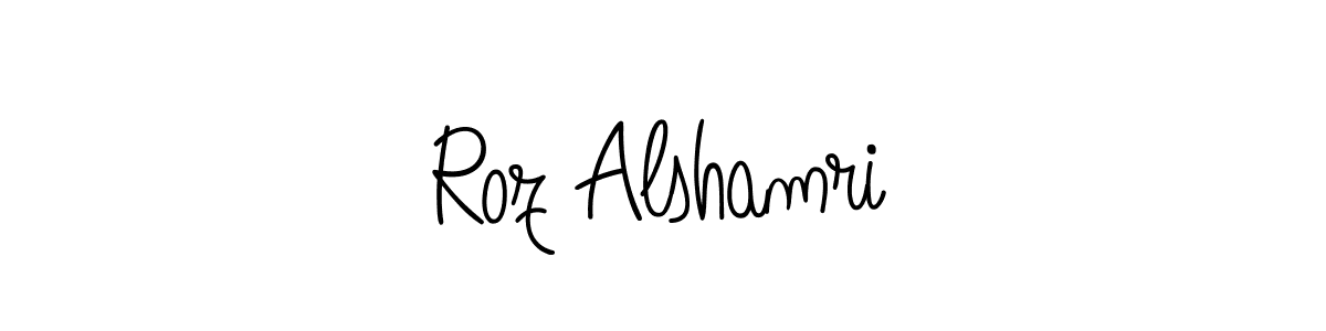 Once you've used our free online signature maker to create your best signature Angelique-Rose-font-FFP style, it's time to enjoy all of the benefits that Roz Alshamri name signing documents. Roz Alshamri signature style 5 images and pictures png