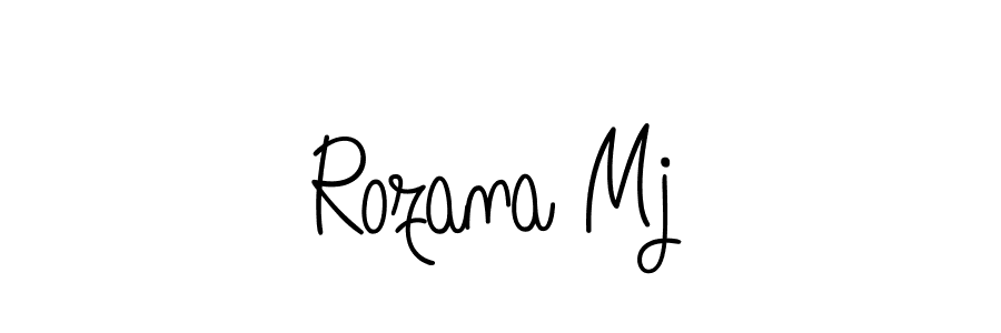 How to Draw Rozana Mj signature style? Angelique-Rose-font-FFP is a latest design signature styles for name Rozana Mj. Rozana Mj signature style 5 images and pictures png