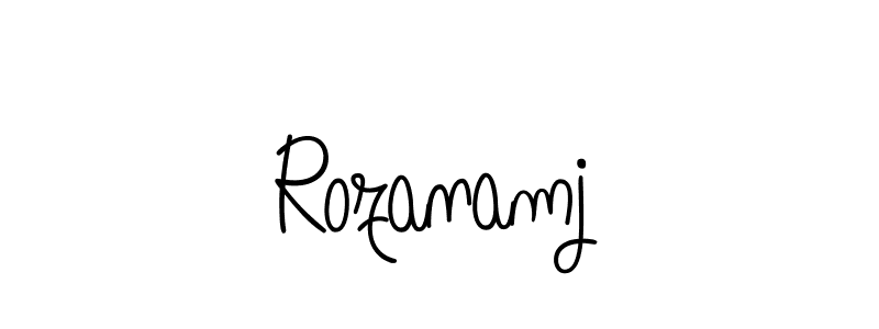 if you are searching for the best signature style for your name Rozanamj. so please give up your signature search. here we have designed multiple signature styles  using Angelique-Rose-font-FFP. Rozanamj signature style 5 images and pictures png