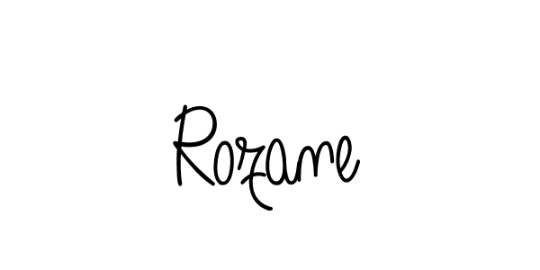 How to make Rozane signature? Angelique-Rose-font-FFP is a professional autograph style. Create handwritten signature for Rozane name. Rozane signature style 5 images and pictures png