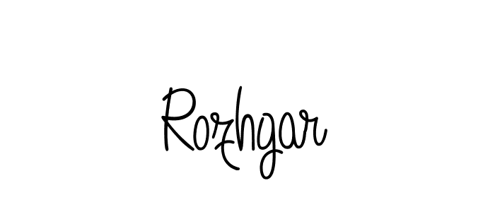 Rozhgar stylish signature style. Best Handwritten Sign (Angelique-Rose-font-FFP) for my name. Handwritten Signature Collection Ideas for my name Rozhgar. Rozhgar signature style 5 images and pictures png