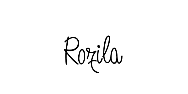 You can use this online signature creator to create a handwritten signature for the name Rozila. This is the best online autograph maker. Rozila signature style 5 images and pictures png
