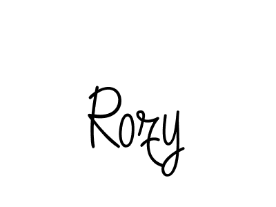 The best way (Angelique-Rose-font-FFP) to make a short signature is to pick only two or three words in your name. The name Rozy include a total of six letters. For converting this name. Rozy signature style 5 images and pictures png