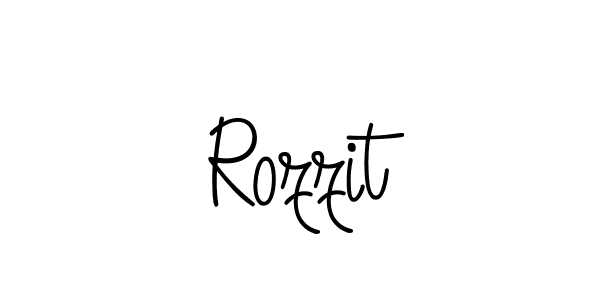 How to Draw Rozzit signature style? Angelique-Rose-font-FFP is a latest design signature styles for name Rozzit. Rozzit signature style 5 images and pictures png