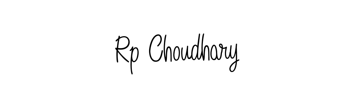 You should practise on your own different ways (Angelique-Rose-font-FFP) to write your name (Rp Choudhary) in signature. don't let someone else do it for you. Rp Choudhary signature style 5 images and pictures png