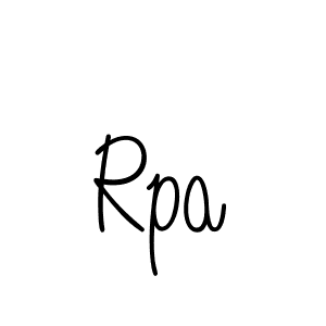 You should practise on your own different ways (Angelique-Rose-font-FFP) to write your name (Rpa) in signature. don't let someone else do it for you. Rpa signature style 5 images and pictures png