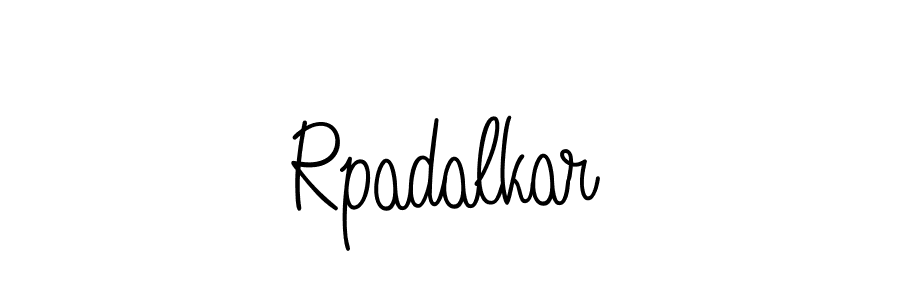 Make a beautiful signature design for name Rpadalkar. With this signature (Angelique-Rose-font-FFP) style, you can create a handwritten signature for free. Rpadalkar signature style 5 images and pictures png