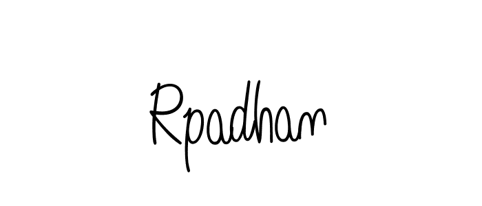 Make a beautiful signature design for name Rpadhan. With this signature (Angelique-Rose-font-FFP) style, you can create a handwritten signature for free. Rpadhan signature style 5 images and pictures png