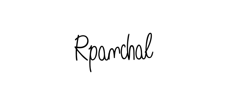 Design your own signature with our free online signature maker. With this signature software, you can create a handwritten (Angelique-Rose-font-FFP) signature for name Rpanchal. Rpanchal signature style 5 images and pictures png