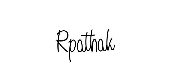 Create a beautiful signature design for name Rpathak. With this signature (Angelique-Rose-font-FFP) fonts, you can make a handwritten signature for free. Rpathak signature style 5 images and pictures png