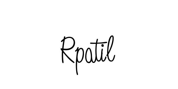 The best way (Angelique-Rose-font-FFP) to make a short signature is to pick only two or three words in your name. The name Rpatil include a total of six letters. For converting this name. Rpatil signature style 5 images and pictures png