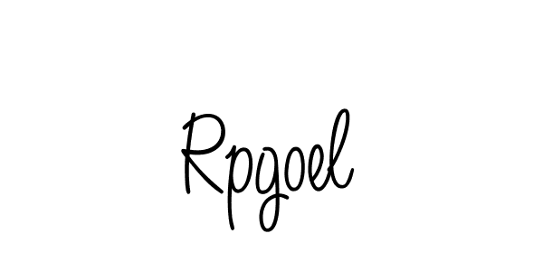 Make a beautiful signature design for name Rpgoel. With this signature (Angelique-Rose-font-FFP) style, you can create a handwritten signature for free. Rpgoel signature style 5 images and pictures png