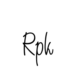 Use a signature maker to create a handwritten signature online. With this signature software, you can design (Angelique-Rose-font-FFP) your own signature for name Rpk. Rpk signature style 5 images and pictures png