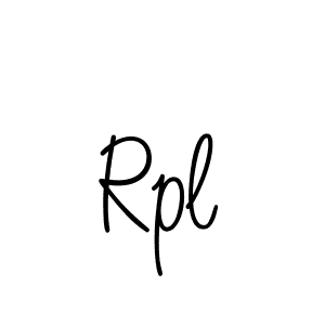 Design your own signature with our free online signature maker. With this signature software, you can create a handwritten (Angelique-Rose-font-FFP) signature for name Rpl. Rpl signature style 5 images and pictures png