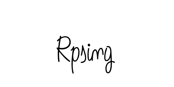 Create a beautiful signature design for name Rpsing. With this signature (Angelique-Rose-font-FFP) fonts, you can make a handwritten signature for free. Rpsing signature style 5 images and pictures png