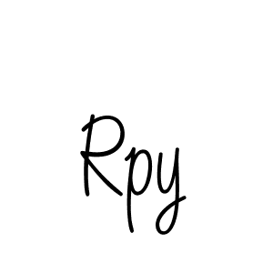 The best way (Angelique-Rose-font-FFP) to make a short signature is to pick only two or three words in your name. The name Rpy include a total of six letters. For converting this name. Rpy signature style 5 images and pictures png