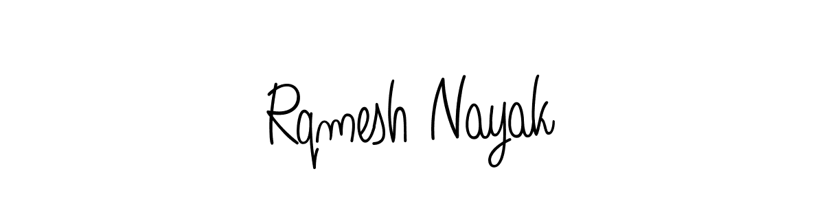 How to Draw Rqmesh Nayak signature style? Angelique-Rose-font-FFP is a latest design signature styles for name Rqmesh Nayak. Rqmesh Nayak signature style 5 images and pictures png