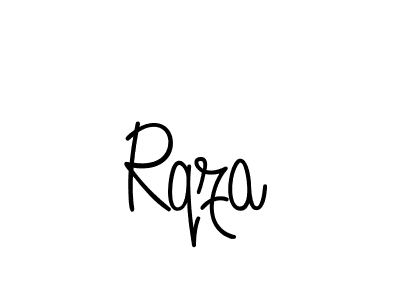 Use a signature maker to create a handwritten signature online. With this signature software, you can design (Angelique-Rose-font-FFP) your own signature for name Rqza. Rqza signature style 5 images and pictures png