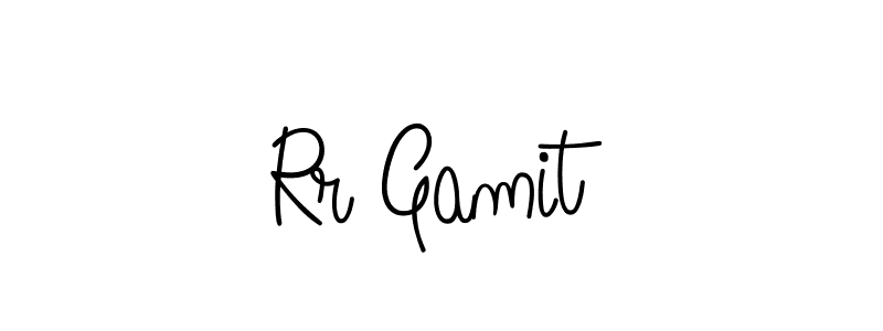 You should practise on your own different ways (Angelique-Rose-font-FFP) to write your name (Rr Gamit) in signature. don't let someone else do it for you. Rr Gamit signature style 5 images and pictures png