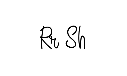 Use a signature maker to create a handwritten signature online. With this signature software, you can design (Angelique-Rose-font-FFP) your own signature for name Rr Sh. Rr Sh signature style 5 images and pictures png