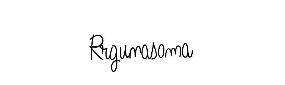 You should practise on your own different ways (Angelique-Rose-font-FFP) to write your name (Rrgunasoma) in signature. don't let someone else do it for you. Rrgunasoma signature style 5 images and pictures png