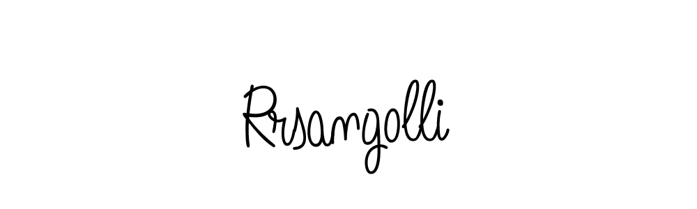 How to make Rrsangolli name signature. Use Angelique-Rose-font-FFP style for creating short signs online. This is the latest handwritten sign. Rrsangolli signature style 5 images and pictures png