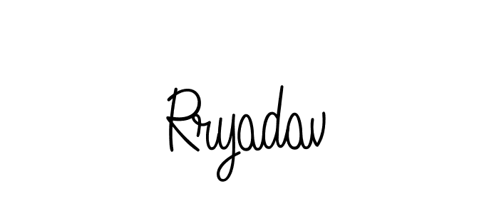 Rryadav stylish signature style. Best Handwritten Sign (Angelique-Rose-font-FFP) for my name. Handwritten Signature Collection Ideas for my name Rryadav. Rryadav signature style 5 images and pictures png