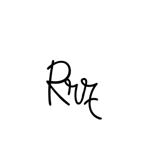 Make a beautiful signature design for name Rrz. With this signature (Angelique-Rose-font-FFP) style, you can create a handwritten signature for free. Rrz signature style 5 images and pictures png