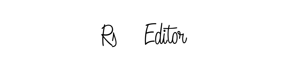 How to Draw Rs    Editor signature style? Angelique-Rose-font-FFP is a latest design signature styles for name Rs    Editor. Rs    Editor signature style 5 images and pictures png