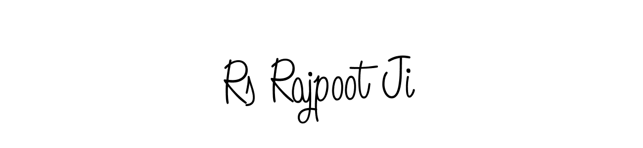 Rs Rajpoot Ji stylish signature style. Best Handwritten Sign (Angelique-Rose-font-FFP) for my name. Handwritten Signature Collection Ideas for my name Rs Rajpoot Ji. Rs Rajpoot Ji signature style 5 images and pictures png