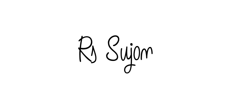 Design your own signature with our free online signature maker. With this signature software, you can create a handwritten (Angelique-Rose-font-FFP) signature for name Rs Sujon. Rs Sujon signature style 5 images and pictures png