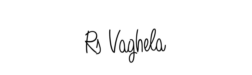 Create a beautiful signature design for name Rs Vaghela. With this signature (Angelique-Rose-font-FFP) fonts, you can make a handwritten signature for free. Rs Vaghela signature style 5 images and pictures png