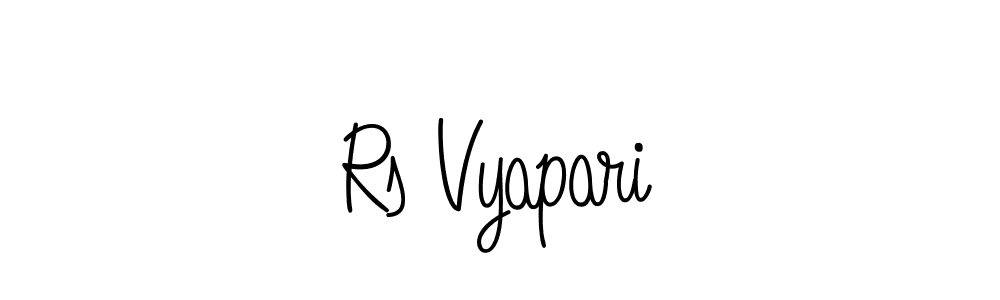 Create a beautiful signature design for name Rs Vyapari. With this signature (Angelique-Rose-font-FFP) fonts, you can make a handwritten signature for free. Rs Vyapari signature style 5 images and pictures png