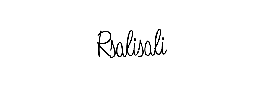 The best way (Angelique-Rose-font-FFP) to make a short signature is to pick only two or three words in your name. The name Rsalisali include a total of six letters. For converting this name. Rsalisali signature style 5 images and pictures png